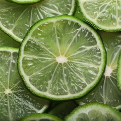 Wall Mural - lime slices background