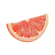 © Sona - Isolated pink grapefruit slice on transparent background with clipping path.