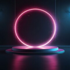 Poster - background with glowing sphere