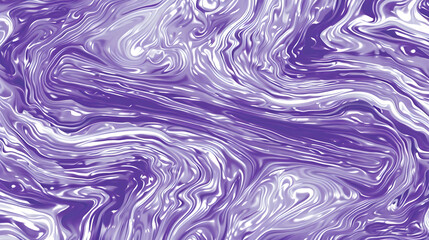 Canvas Print - Swirling Purple Marble Waves
