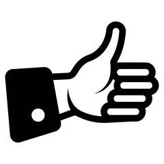 Wall Mural - giving thumbs up icon