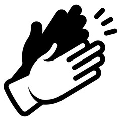 Poster - clapping hands icon