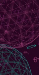 Wall Mural - scientific background for presentation. science and technology. futuristic backdrop