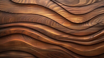 Wall Mural - High quality brown wooden background. This background features a distinguished wood grain pattern complete with wavy lines