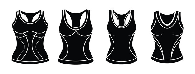 Sleeveless Fitted Top Silhouette Collection