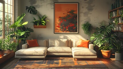 Comfortable living room environment