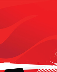 Poster - Abstract red background with copy space
