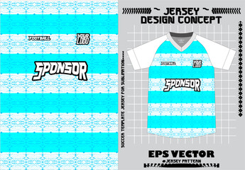 Fabric textile for Sport t-shirt ,Soccer jersey mockup for football club. uniform front view.