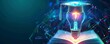 © Cheewynn - Innovative education concept with light bulb and graduation cap symbolizing knowledge, learning, and technology integration.