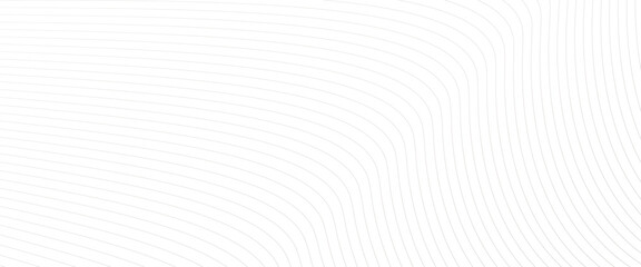 Wall Mural - vector curved wave lines pattern on white background, diagonal wave striped lines pattern with curve