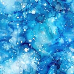 The image is a blue background with white dots scattered throughout