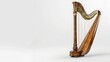 © sobartea - Ornate Harp on a White Background