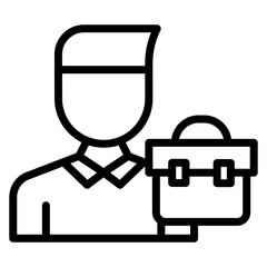 Self Employed icon vector image. Can be used for Freelancer.