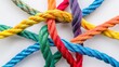 © Iswanto - Colorful Ropes Intertwined in a Star Pattern