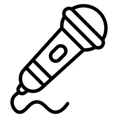 Wall Mural - Microphone icon vector image. Can be used for Rock and Roll.