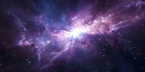 Wall Mural - abstract cosmic image of a nebula in the universe. concept astronomy, space exploration, cosmic phen