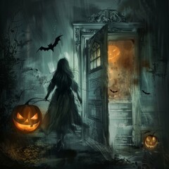 Poster - Halloween Nightmares Conceptual Background