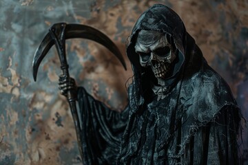 Poster - Multifaceted Grim Reaper Decor for Halloween