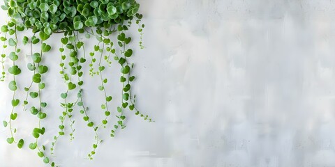 Wall Mural - String of Pearls and String of Hearts watercolor collection. Concept Watercolor Art, Succulent Plants, Plant Illustration, Botanical Painting, Indoor Gardening