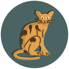 Sticker - Savannah Cat Icon