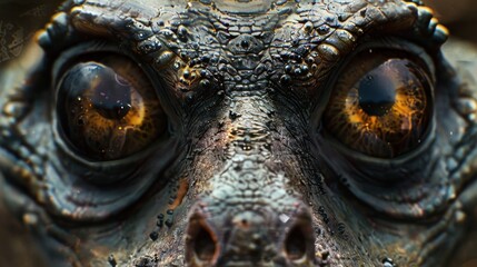 Close-Up of a Reptilian Eye