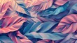 © RocknRoller Studios - Beautiful Foliage in Pastel Colours. Contemporary Design Background.