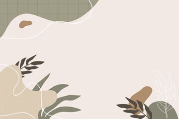 Boho shape abstract vector element background