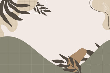 Boho shape abstract vector element background