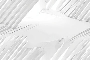 Wall Mural - White Minimalist Abstract Background created with Generative AI