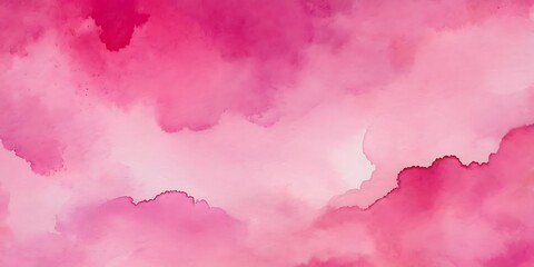 Wall Mural - Watercolor pink background 