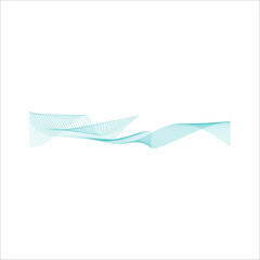 Wall Mural - Abstract wave line shape vector element