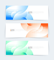 Poster - Geometric banner design with Vector presentation template.