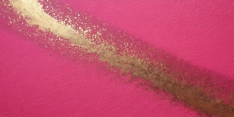 Sticker - Pink Background. abstract pink backdrop painted texture with shimmering golden stroke 