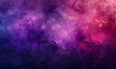 Wall Mural - deep dark violet lights watercolor on black background, Generative AI