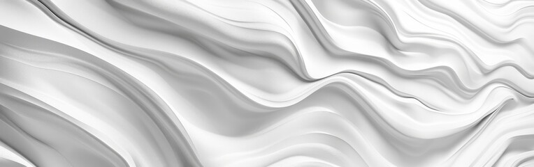 Wall Mural - Abstract White Wavy Pattern Texture