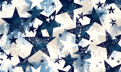 Wall Mural - stars texture background with seamless pattern ,Generative AI 