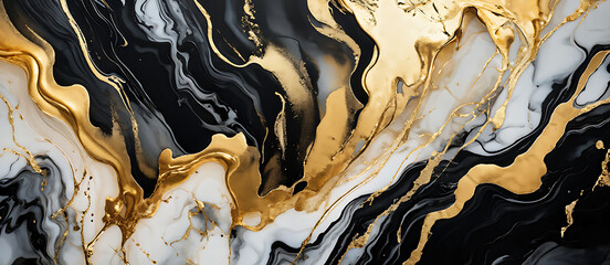 Gold abstract black marble background art paint pattern ink texture watercolor white fluid wall. Abstract liquid gold design luxury wallpaper nature black brush oil modern paper splash painting water	