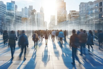 Wall Mural - World population growth professional photography