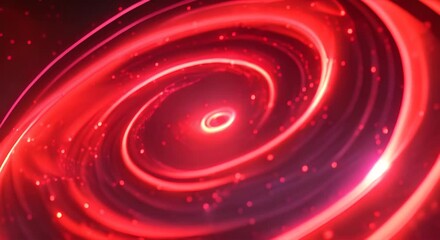 Wall Mural - a slow push towards a red toned cosmic swirl with animated stars and a glowing core created with som
