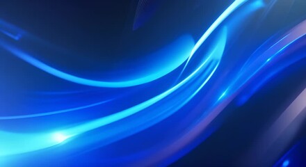 Wall Mural - blue light streak futuristic looping animation footage video background 4k