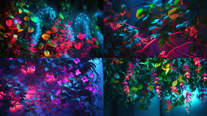 Neon Blume