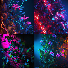 Neon Blume