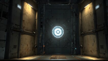 Wall Mural - The thrill of solving intricate puzzles in 'Portal 2 ai_generated