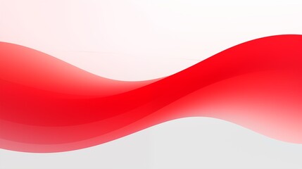 Canvas Print - Abstract Red Wave Background with Elegant and Dynamic Gradient