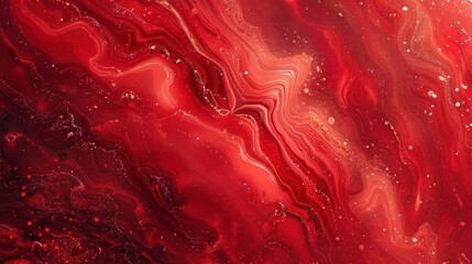 Wall Mural - abstract mars nuances waves background red marbled ink liquid modern textured backdrop