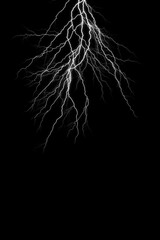 Wall Mural - lightning overlay. you can easily use cinematic storm lightning photo overlays in your work.
