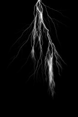 Wall Mural - lightning overlay. you can easily use cinematic storm lightning photo overlays in your work.