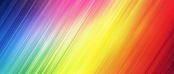 Wall Mural - A vivid gradient of diagonal color lines transitioning from blue through the rainbow spectrum to red.