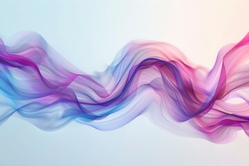 Wall Mural - Abstract blue and pink swirl wave background. Flow liquid lines design element,abstract colorful background with smooth wavy lines,Ethereal Fabric Waves - Gentle Flow of Colorful Silk Textures

