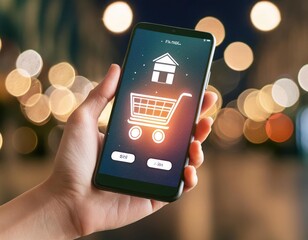 Online shopping for home goods on mobile